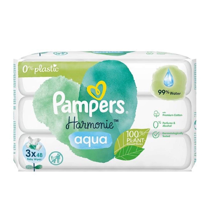 PAMPERS Wipes Harmonie Aqua 3x48