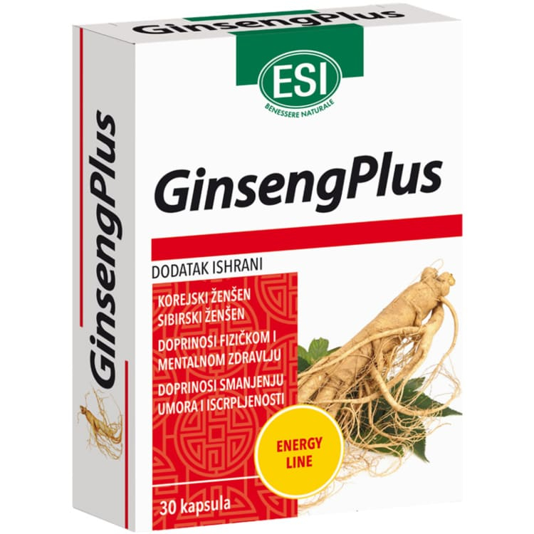 ESI GinsengPlus, 30 kapsula