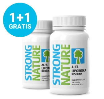 *Strong Nature Alphalipoinska kiselina 100x200mg (1+1)