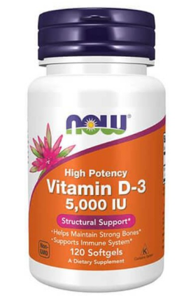 NOW- VITAMIN D-3 5000IU a120