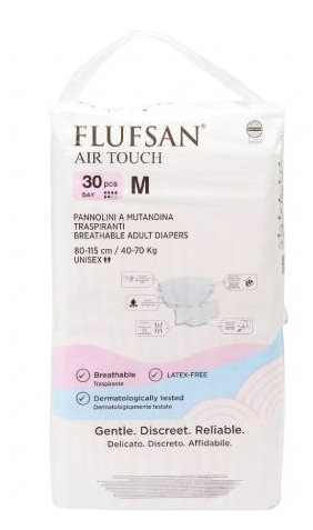 Flufsan pelene/odrasli Air Touch(M) <70 kg, 30 komada