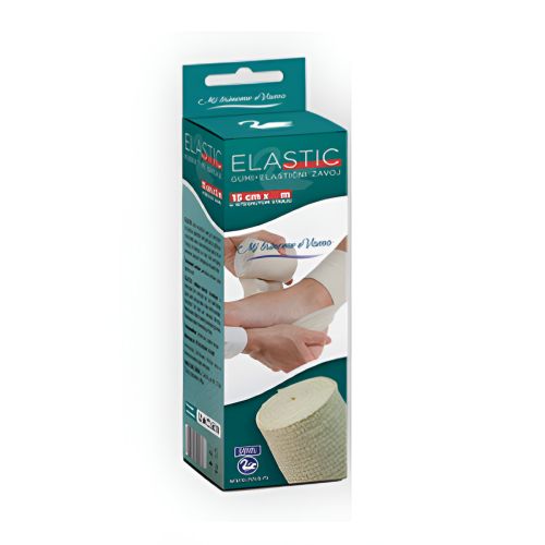 NIVA ELASTIČNI zavoj 15cm x 10m gumirani beli