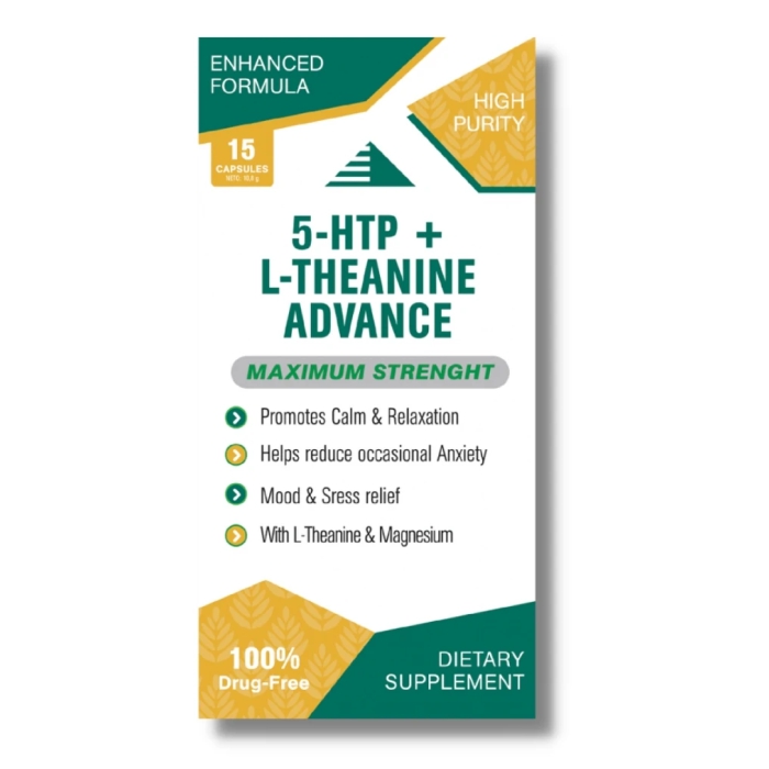 Aleksandar MN 5-HTP + L-Theanine Advance, 15 kapsula