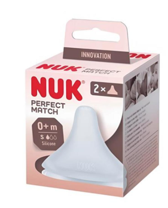 NUK CUCLA SILIKONPERFECT MATCH M 2/1
