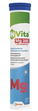 In Vita Mg300+B complex, 24 šumeće tablete