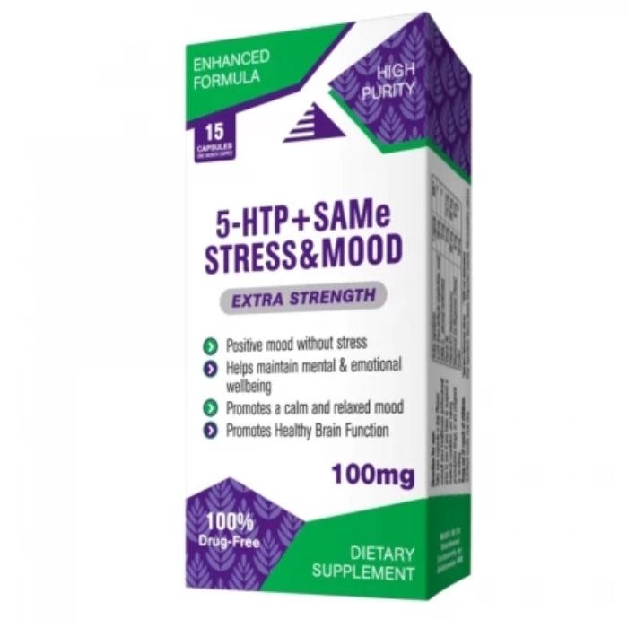 Aleksandar MN 5-HTP + SAMe Stress & Mood, 15 kapsula