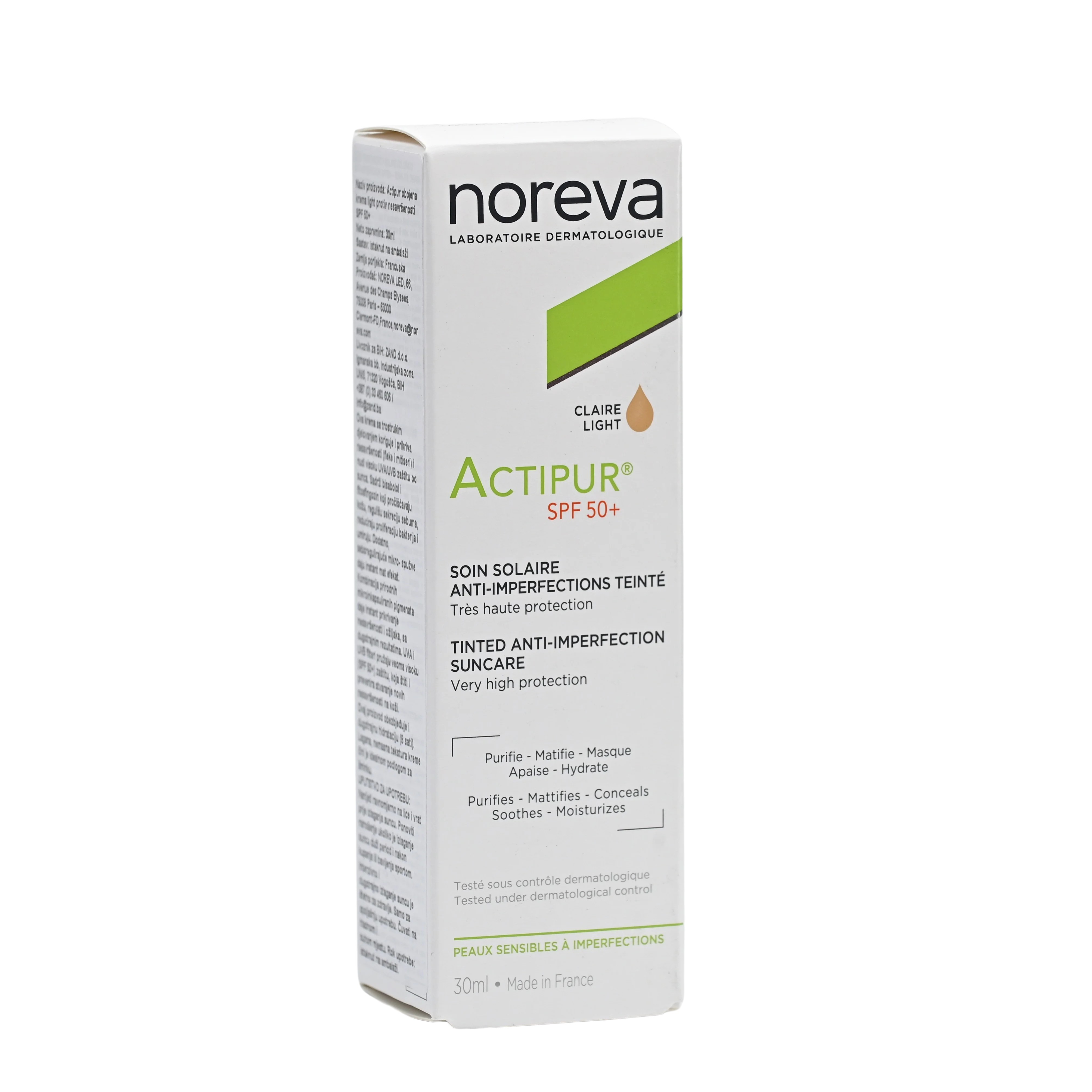 NOREVA ACTIPUR BB krema spf50+ Bez 30ml