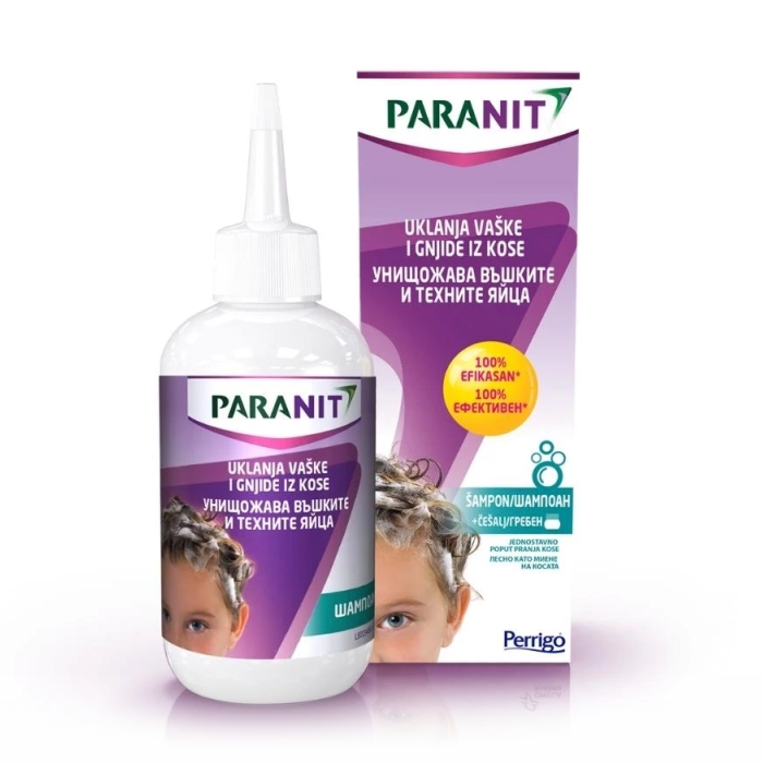Paranit šampon za vaške, 200ml + češalj