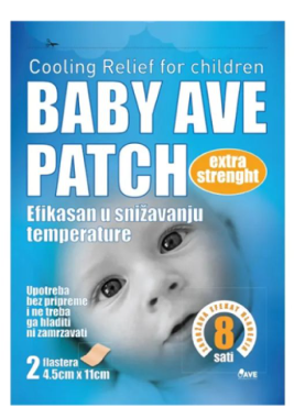 Baby Ave flasteri za snižavanje temperature, 2 komada