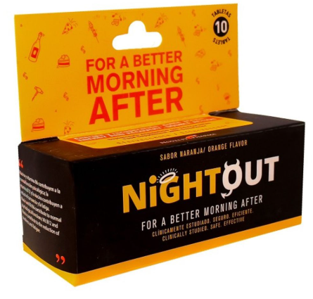 NIGHTOUT ŠUMEĆE TABLETE PROTIV MAMURLUKA A10
