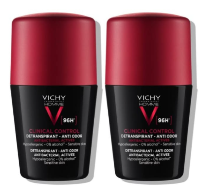 Vichy Deo Duo Clinical Control roll-on 96 h, 2 × 50 ml