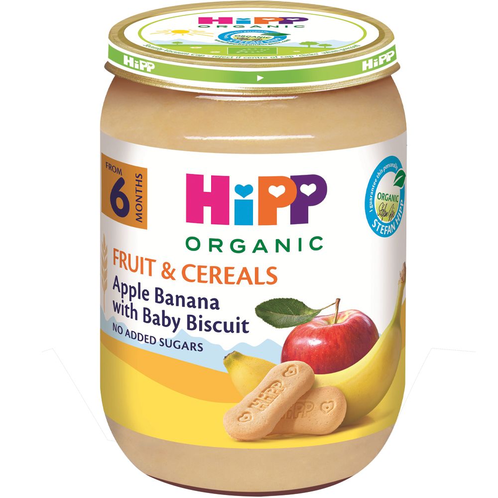 HIPP Voće Jabuka i banana sa dečjim keksom 190g