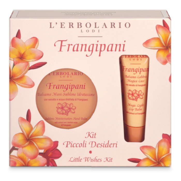 LERBOLARIO frangipani balzam za usne 10ml i krema za ruke 40ml