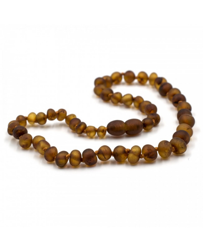 Ogrlica Cilibar Baroque-Mat Konjak