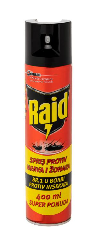 RAID SPREJ PROT.GMIZUCIH INS.400ml 0316