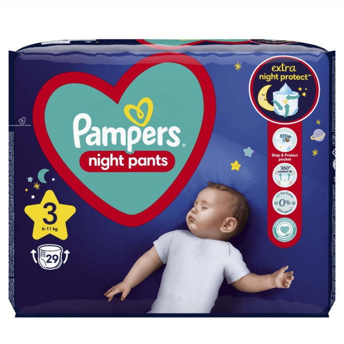 Pampers Night Pants VP 3 6-11kg 29 komada