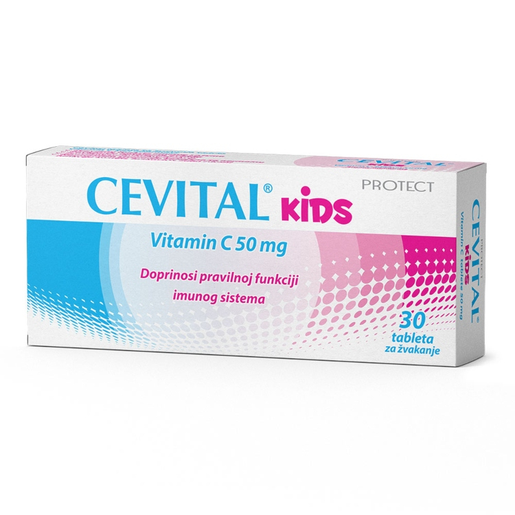 CEVITAL KIDS VITAMIN C 50MG TBL A30