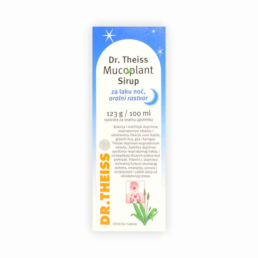 Dr.Theiss Mucoplant sirup za laku noć, 100ml