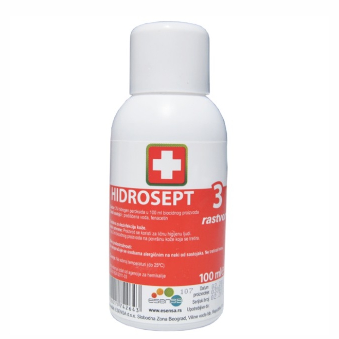 HIDROSEPT 3% rastvor 100mL Kućna apoteka