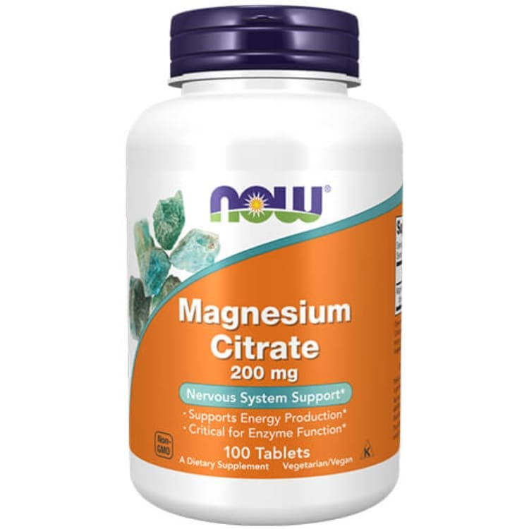 NOW- Magnesium citrate 200mg 100tabl
