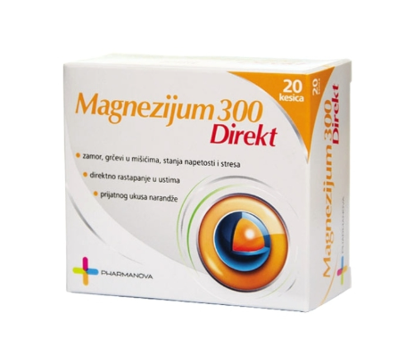 Magnezijum 300 Direkt, 20 kesica