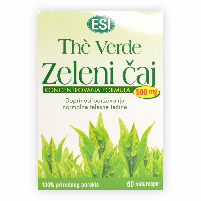 ESI Zeleni čaj - The Verde, 500mg, 60 kapsula