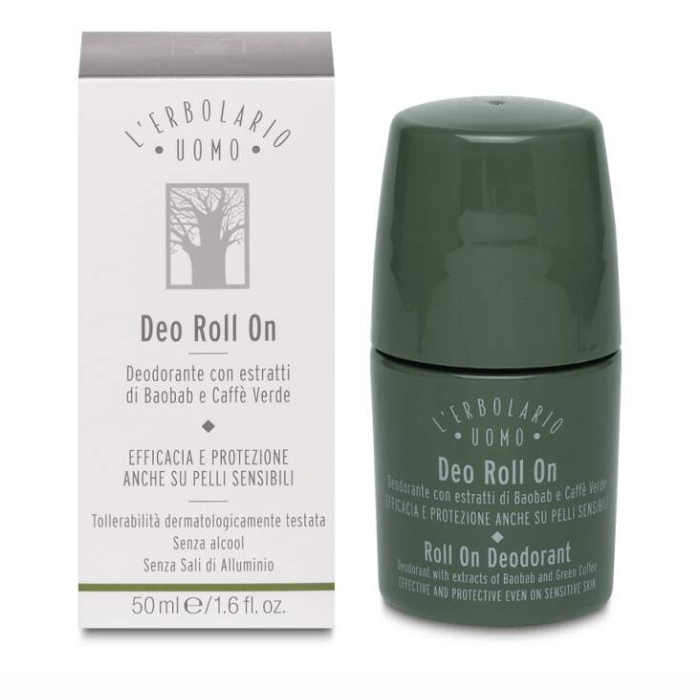 LERBOLARIO uomo dezodorans, roll on 50ml