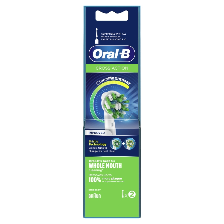 Oral-B CrossAction zamenske glave za električnu četkicu, 2 komada