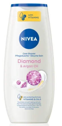 NIVEA GEL ZA TUS. 250ML DIAMONT AND ARGAN OIL