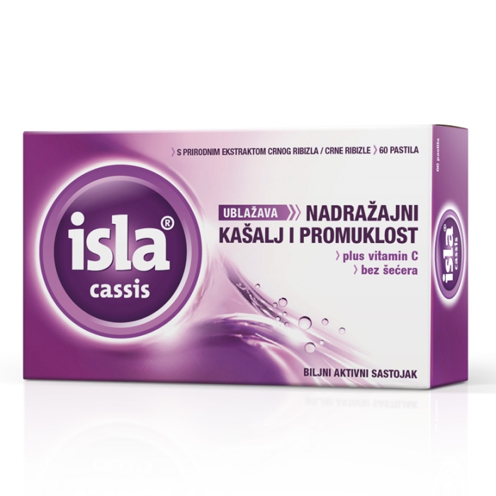 Isla Cassis pastile, 60kom.