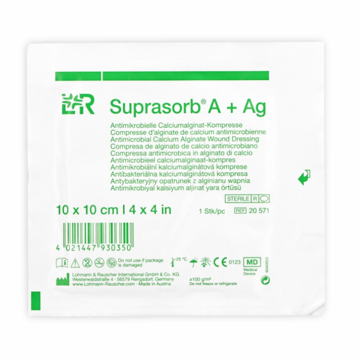 SUPRASORB A+AG 10cmx10cm A1