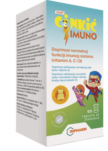 Cinkić Imuno, 60 tableta + Elmex junior čet.za zube