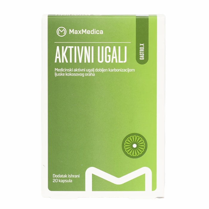 Max Medica Aktivni Ugalj 20 kapsula