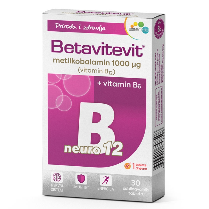 Betavitevit B12 Neuro + vitamin B6, 30 tableta