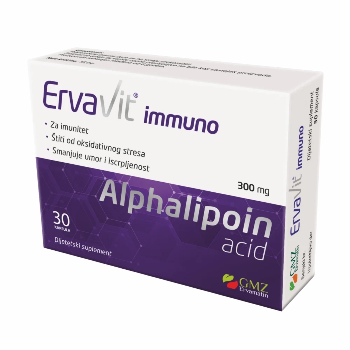 Ervavit Alfa Lipoin Acid300 mg. 30 kapsula Opb