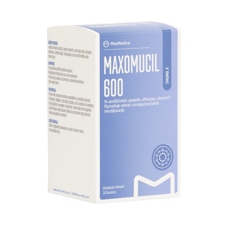 Max Medica Maxomucil 600 10 kesica