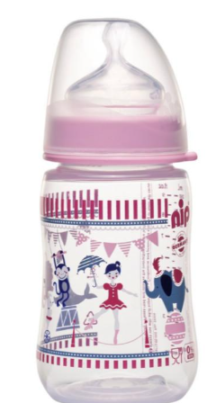 NIP BOCA PP ŠIROKI OTVOR 0+M GIRL 260ML