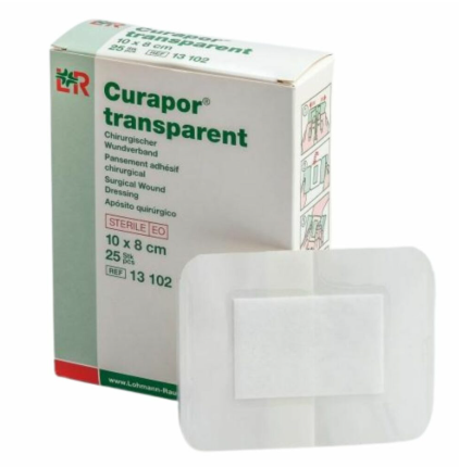 Curapor Transparent flaster 10 × 15 cm 1 flaster