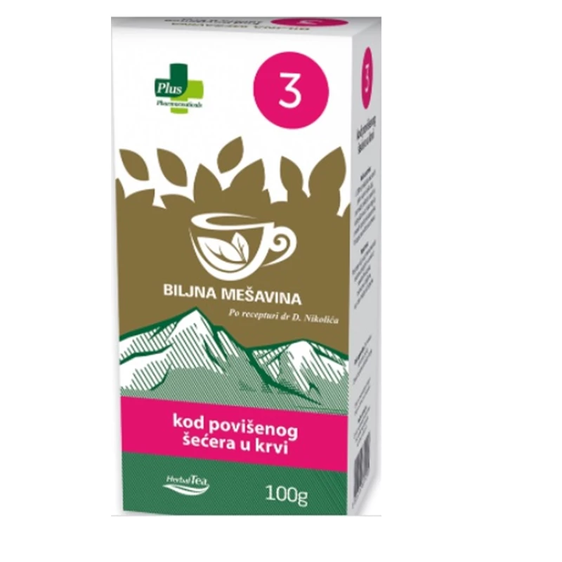 CAJ BR.3 KOD POVISENOG SECERA 100G PLPH