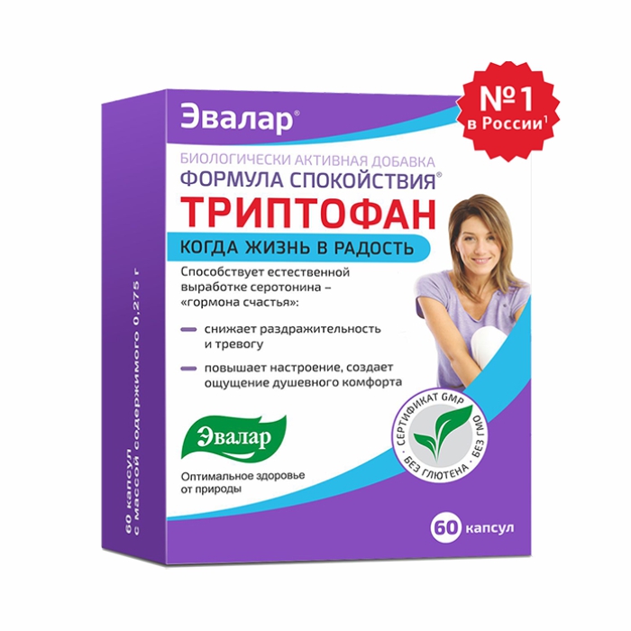 EVALAR TRIPTOFAN 60CPS