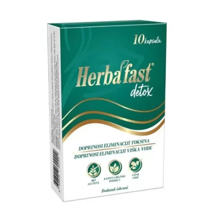 Herbafast® detox, 10 kapsula