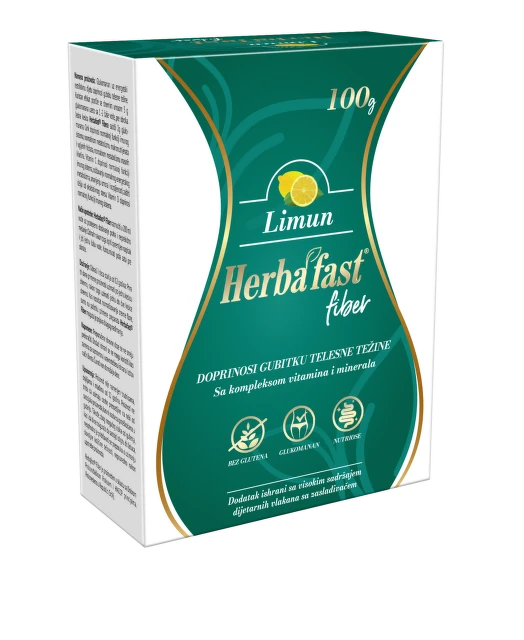 Herbafast Fiber - limun, 10 kesica