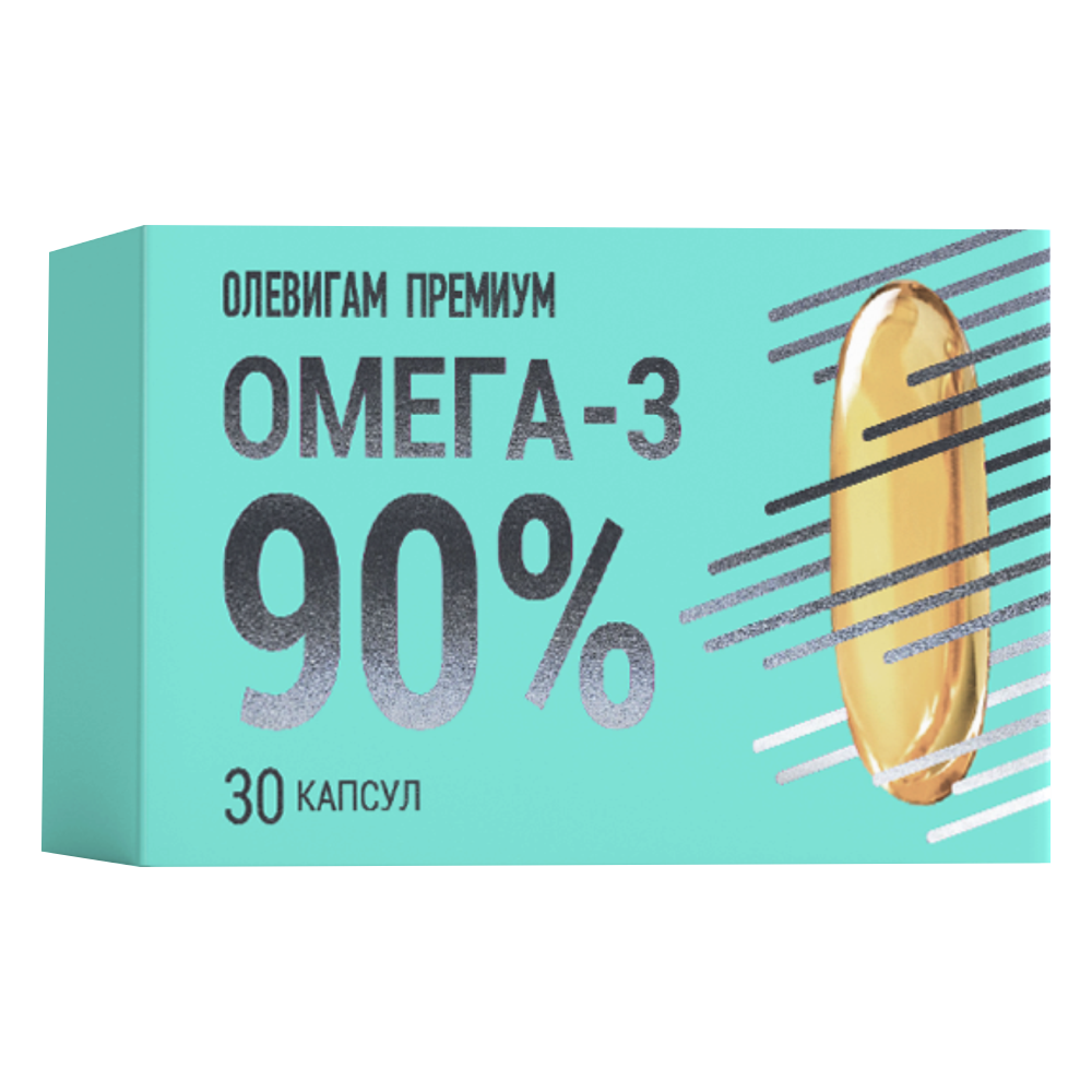 Olevigam Premium Omega-3 90% 1300mg 30 kapsula