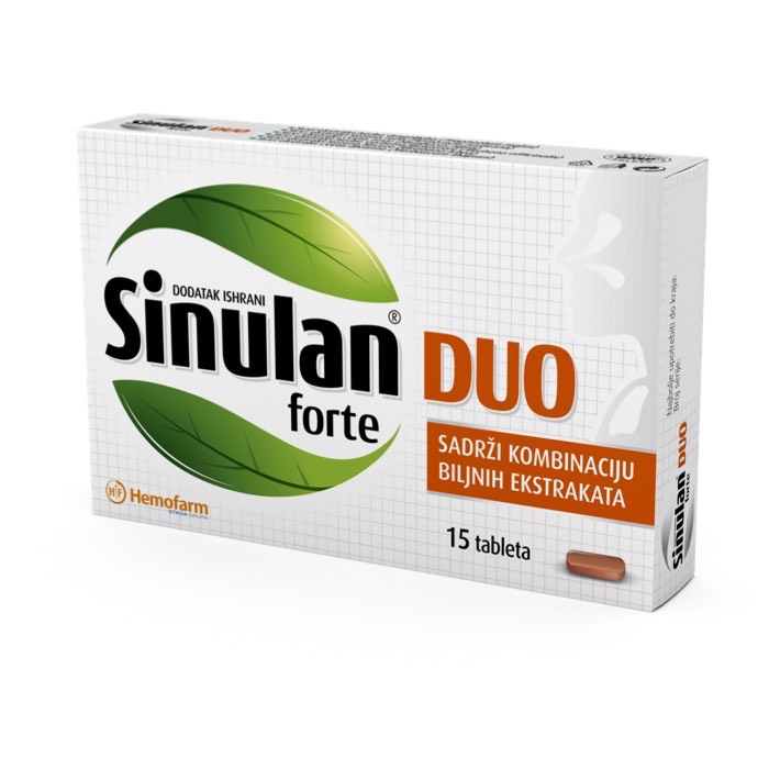 Sinulan duo forte, 15 tableta