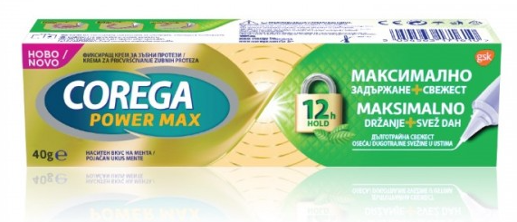 Corega krema Power Max Hold & Fresh, 40 g