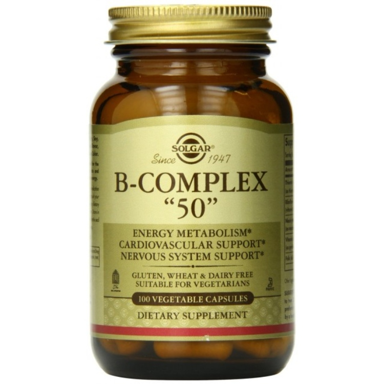 SOLGAR B-COMPLEX 50 HIGH POTENCY kaps. a'100