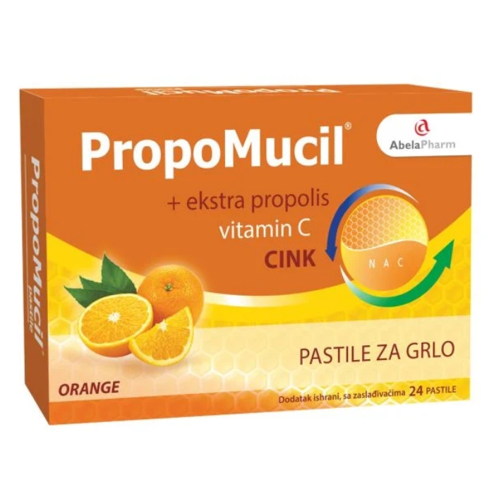 PropoMucil pastile pomorandza 24 pastile 