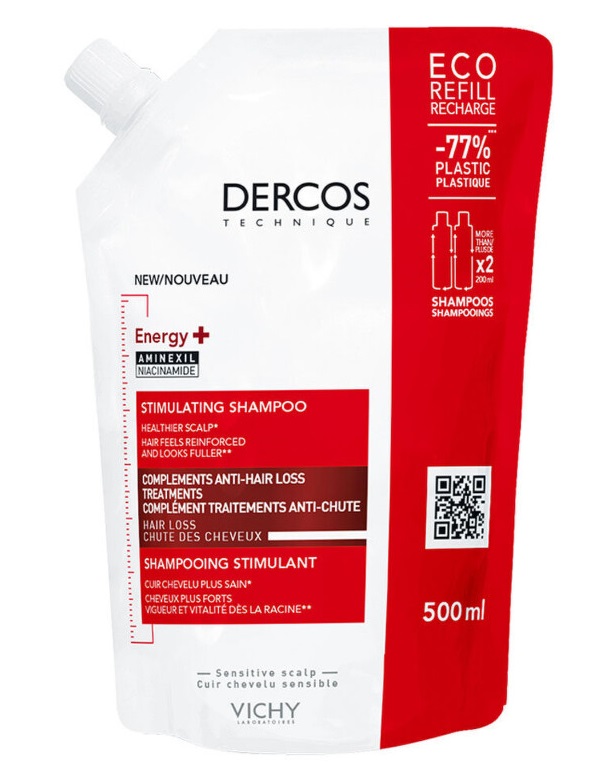 Vichy Dercos Energy+ Stimulisuci sampon eco refill 500 ml