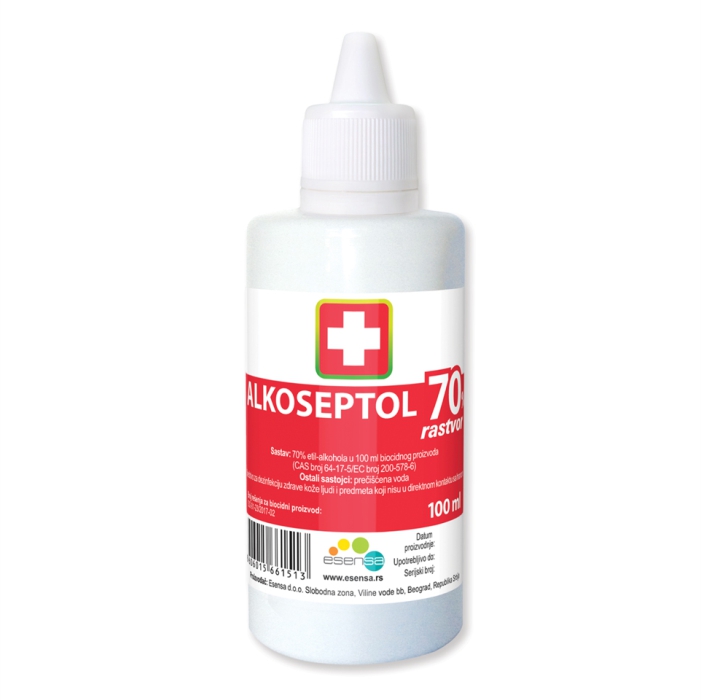 Alkoseptol 70% rastvor 100 ml Kućna apoteka
