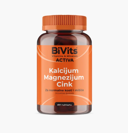 Bivits Activa Kalcijum+MAGNEZIJUM+Cink 60 tableta
